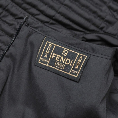 Fendi Vintage Dress 42 Quilted Ruffles — view 7
