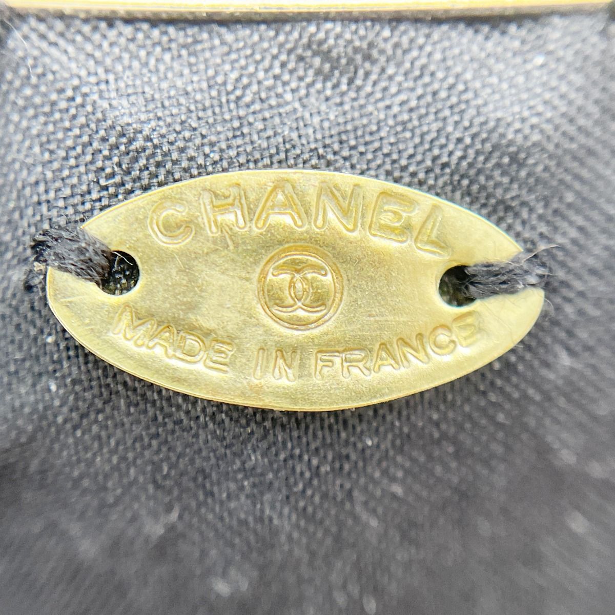 Chanel Tweed Corsage Camellia Brooch Black — view 8