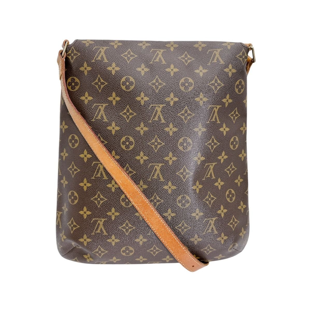 Louis Vuitton Monogram Musette Crossbody Bag Brown — view 3
