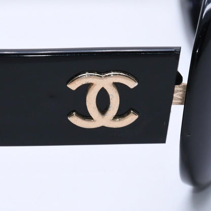 Chanel Oval Sunglasses Eyewear CC Logo Black White — view 8