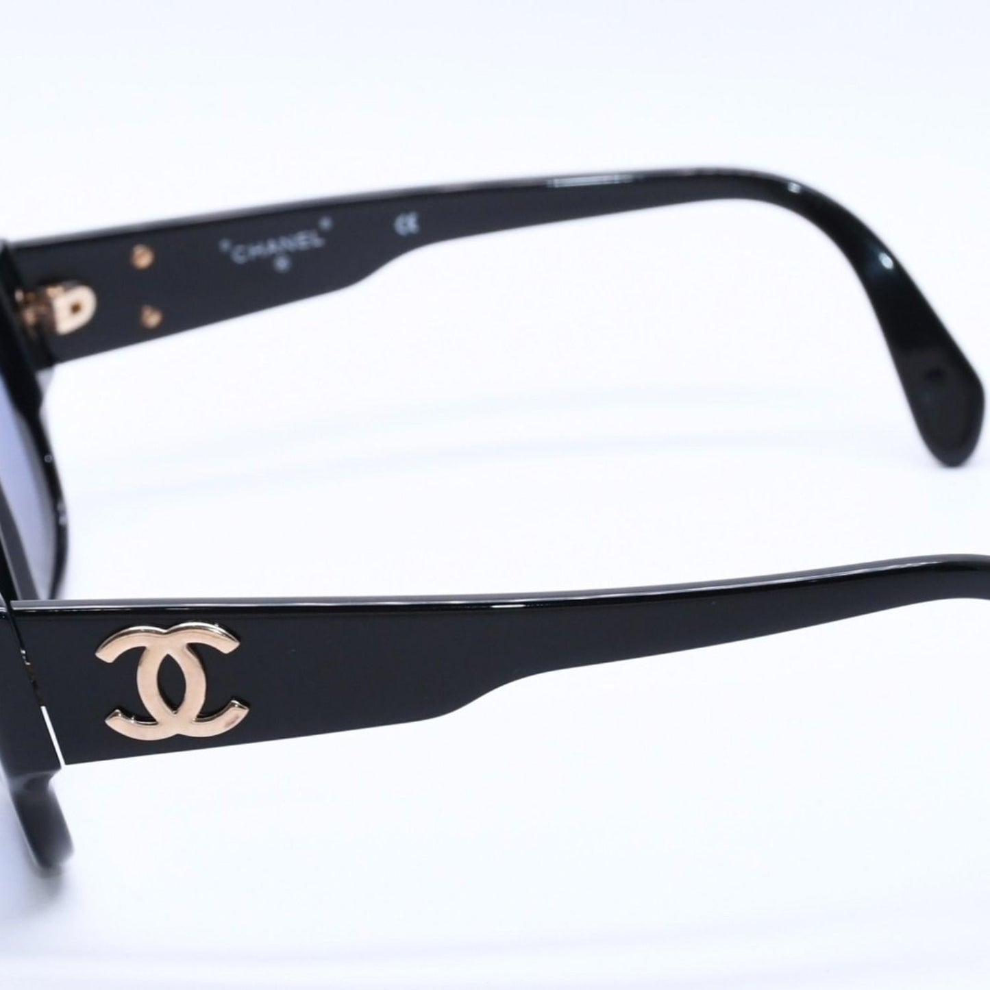 Chanel Sunglasses Eyewear CC Logo Acetate Black — view 7