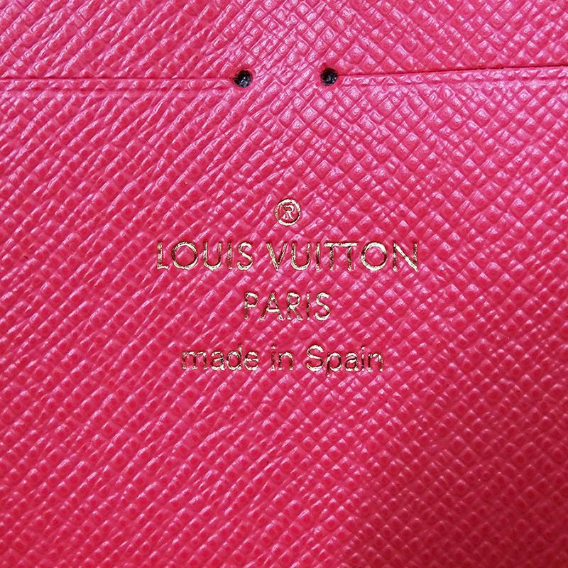 Louis Vuitton Wallet Monogram Zippy Grenade Brown Pink Zip Around — view 5
