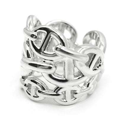 Hermes Chaine D'Ancre Enchainee GM 52 Ring Silver — view 4