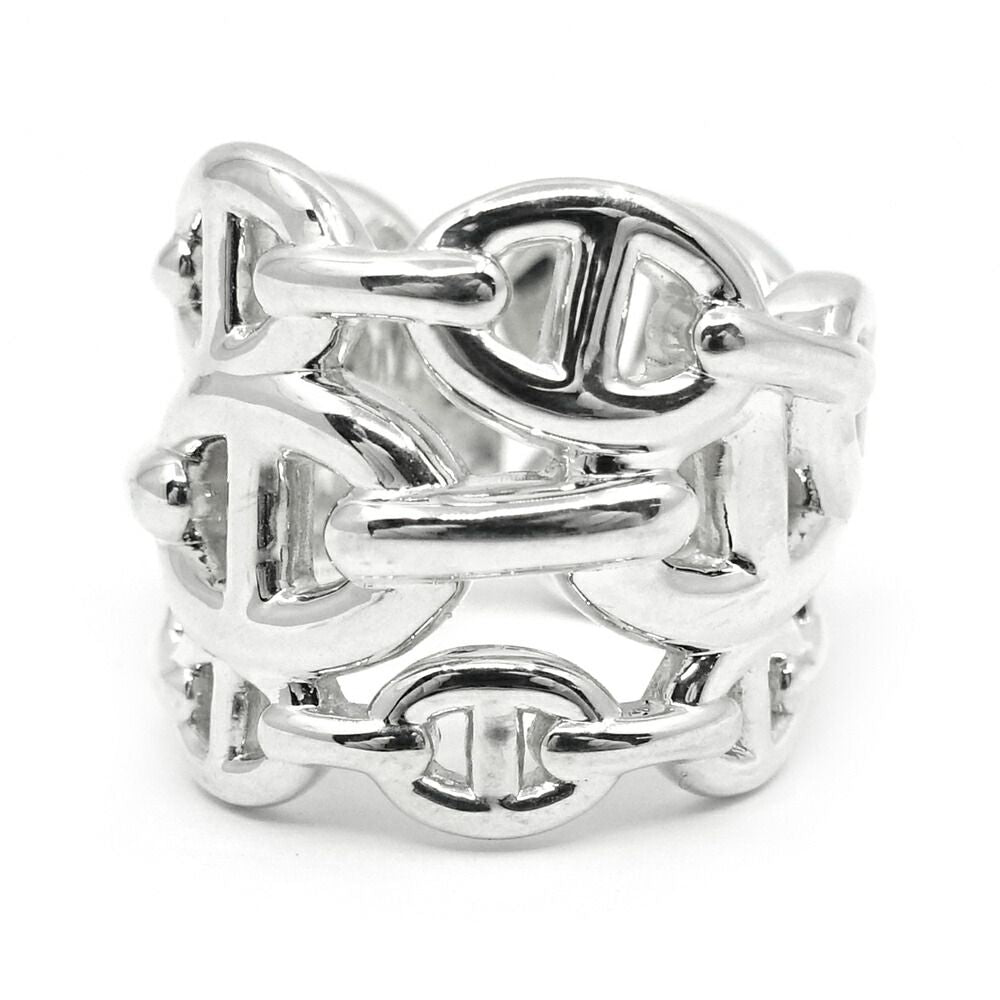 Hermes Chaine D'Ancre Enchainee GM 52 Ring Silver