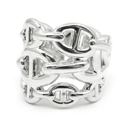 Hermes Chaine D'Ancre Enchainee GM 52 Ring Silver