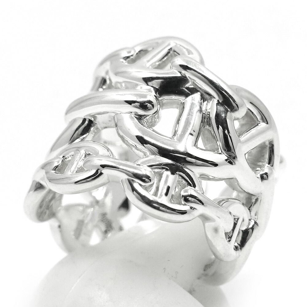 Hermes Chaine D'Ancre Enchainee GM 52 Ring Silver — view 3