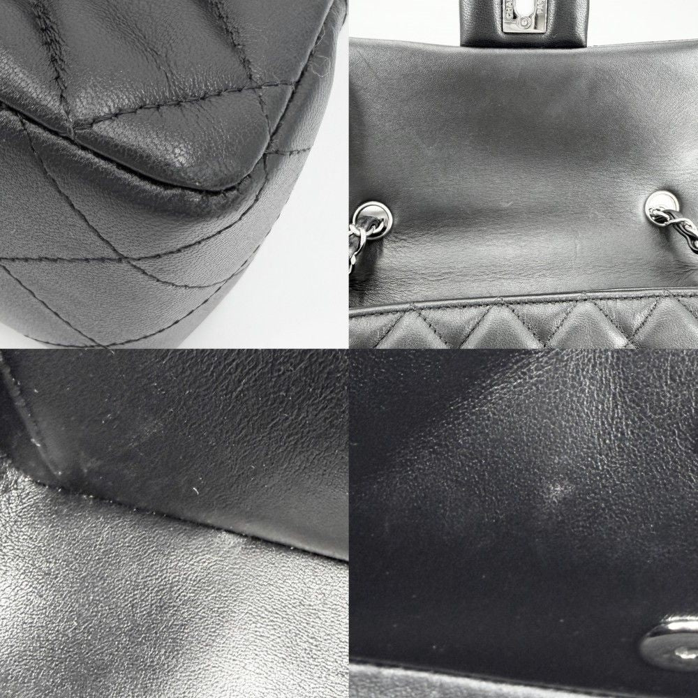 Chanel Shoulder Bag Mini Quilted Chain Turnlock Crossbody Mini CC Logo Lambskin — view 6