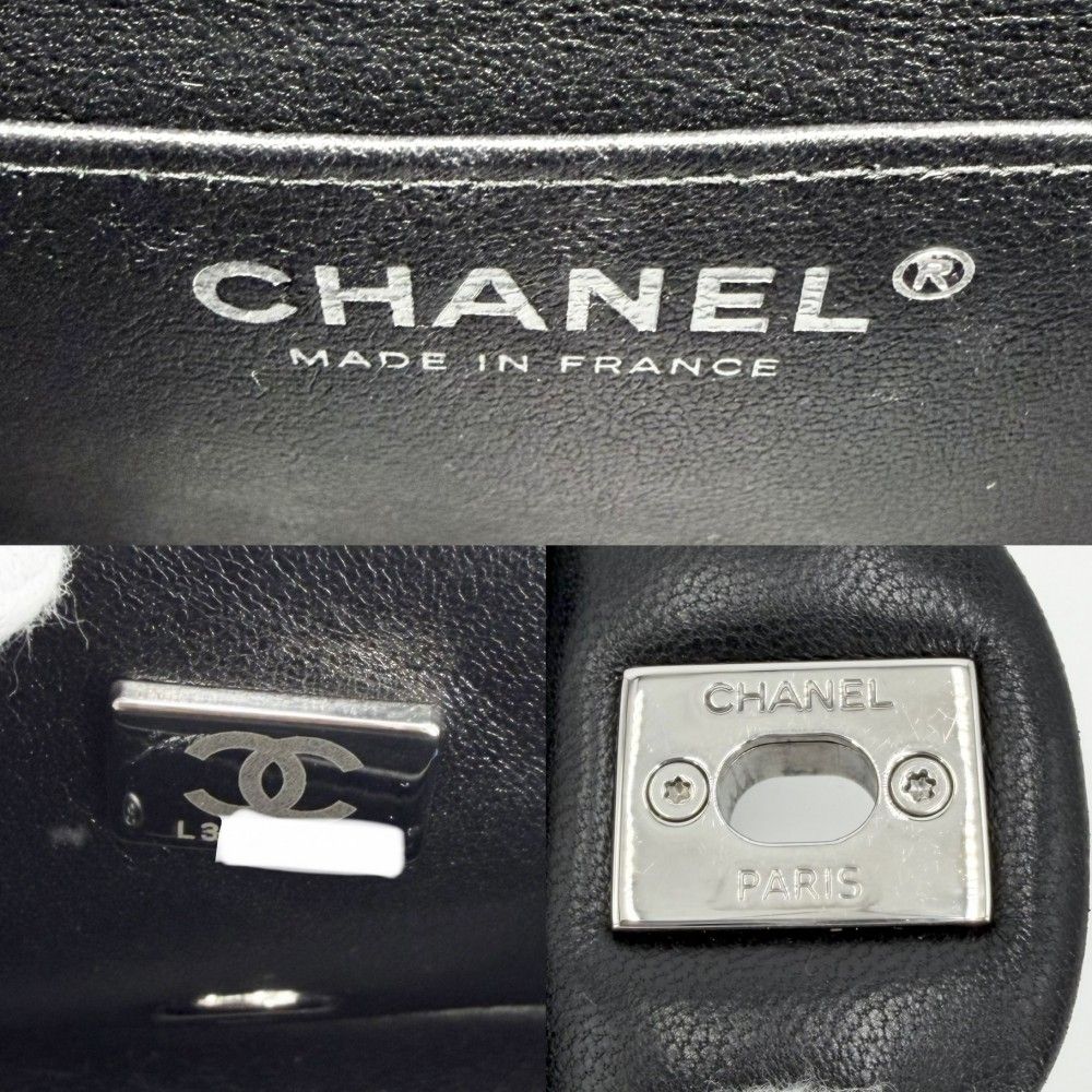 Chanel Shoulder Bag Mini Quilted Chain Turnlock Crossbody Mini CC Logo Lambskin — view 5