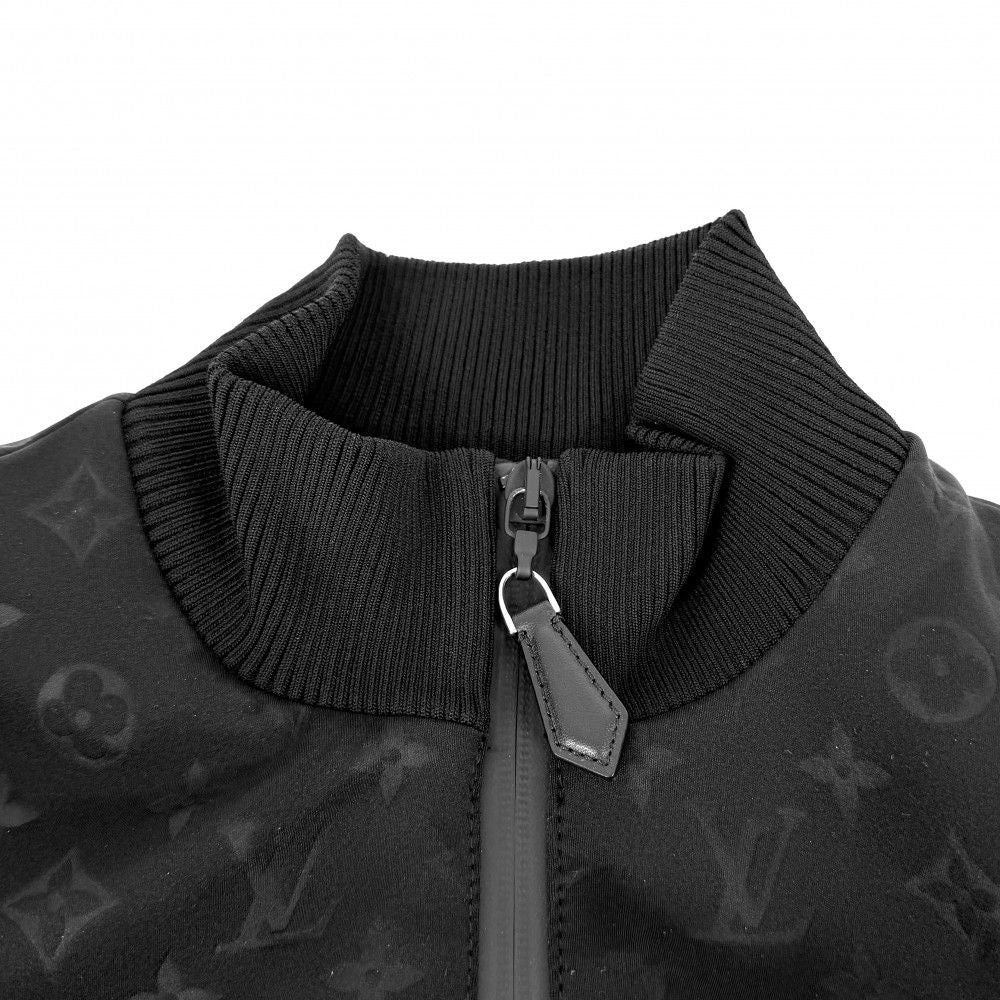 Louis Vuitton Jacket Embossed Monogram Zip Up 36 Black Gold Nylon Polyurethane — view 6