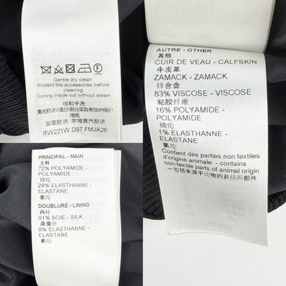 Louis Vuitton Jacket Embossed Monogram Zip Up 36 Black Gold Nylon Polyurethane — view 5