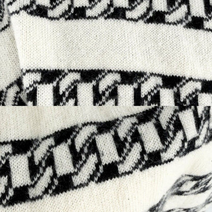 Chanel Set Coco Button Border Cardigan Sleeveless Dress Vintage 34 White Black — view 8