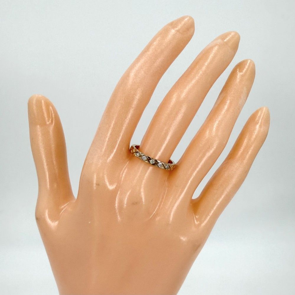 Chanel Ring Coco Crush Mini Diamond 18K Pink Gold 51 Gold — view 2