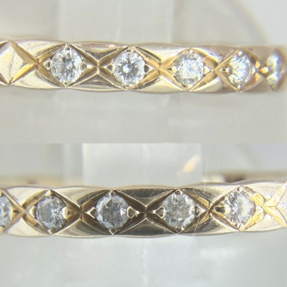 Chanel Ring Coco Crush Mini Diamond 18K Pink Gold 51 Gold — view 3