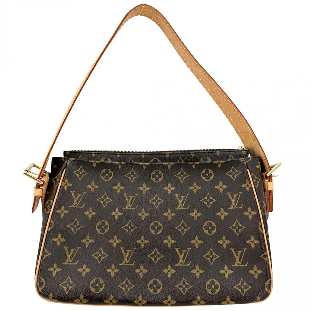 Louis Vuitton Shoulder Bag Monogram Viva Cite GM Semi Brown Gold — view 2