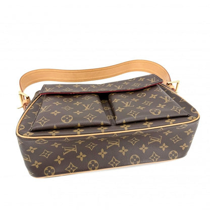 Louis Vuitton Shoulder Bag Monogram Viva Cite GM Semi Brown Gold — view 3