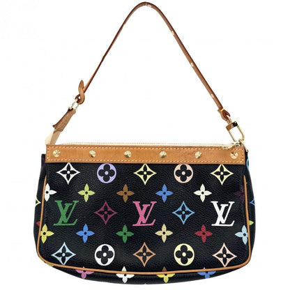 Louis Vuitton Handbag Pochette Pouch Shoulder Black Monogram Multicolor Noir — view 2