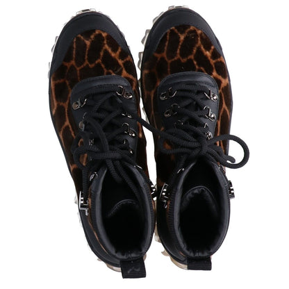 Moncler Helis Giraffe Motif Print Clear Rubber Sole Hiking Boots — view 5