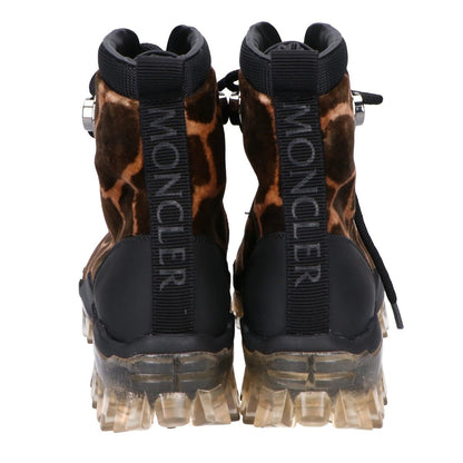 Moncler Helis Giraffe Motif Print Clear Rubber Sole Hiking Boots — view 3