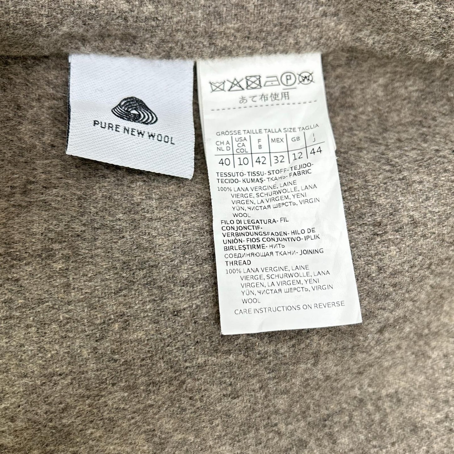 Max Mara S Cucito Amano Gray Pure Vargin Wool 100 Double Face Long Coat — view 5