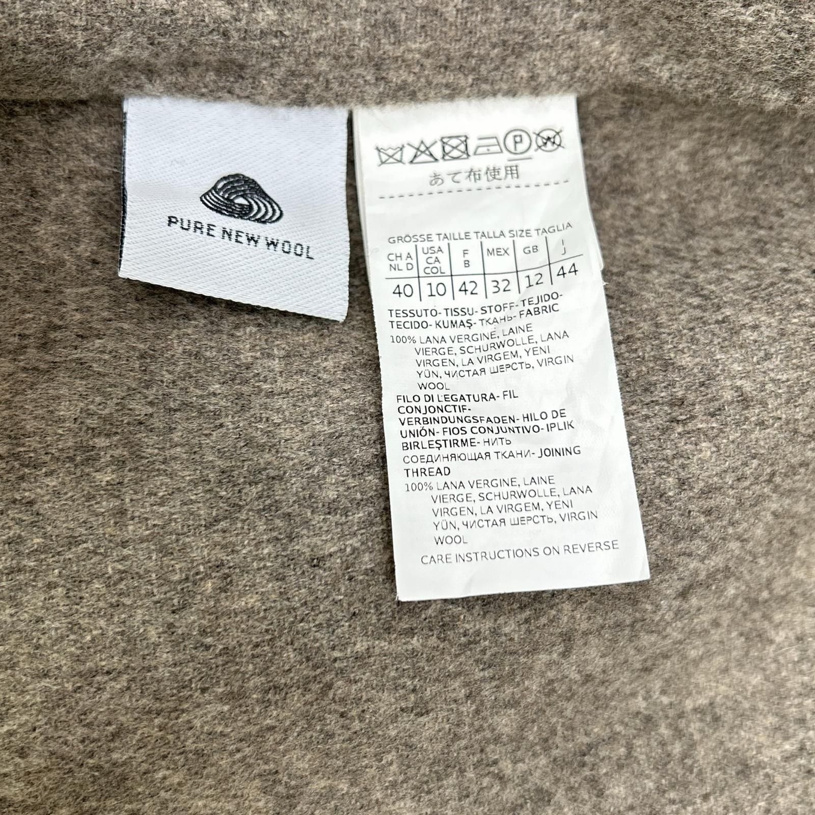 Max Mara S Cucito Amano Gray Pure Vargin Wool 100 Double Face Long Coat — view 5