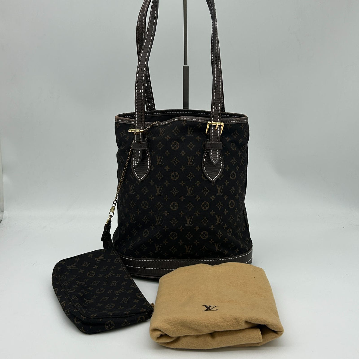 Louis Vuitton Bucket PM Tote Bag Monogram Mini — view 3