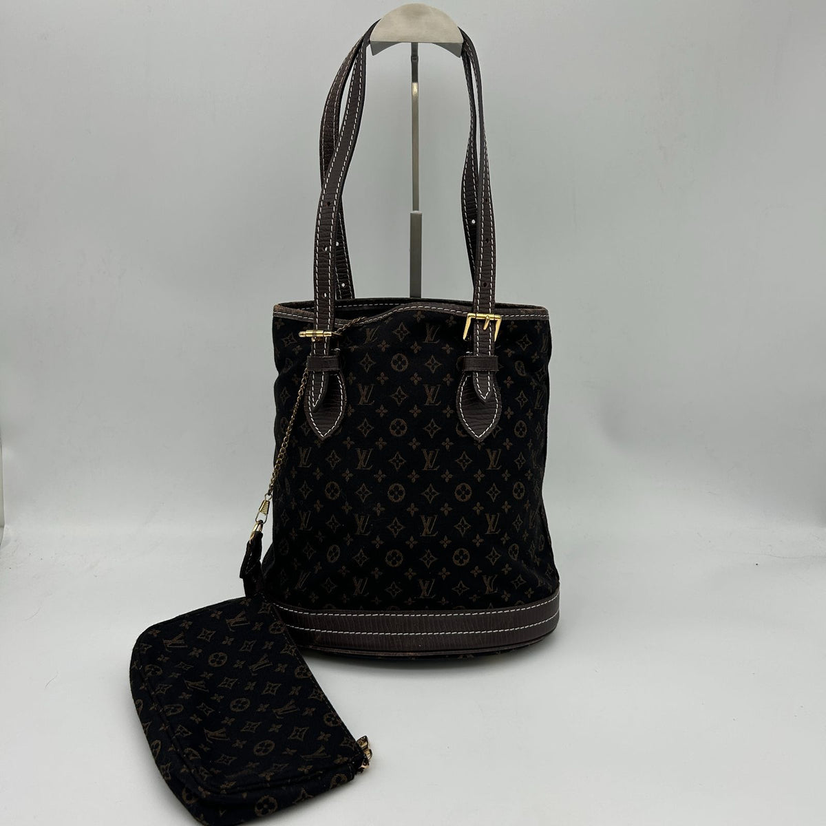 Louis Vuitton Bucket PM Tote Bag Monogram Mini