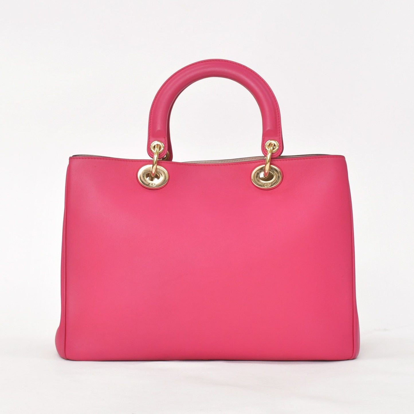 Dior Diorissimo 2-Way Handbag Pink Leather Gold — view 2