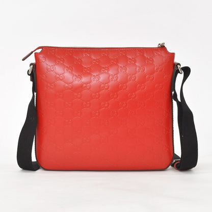 Gucci Shoulder Bag Guccissima Red Silver — view 2