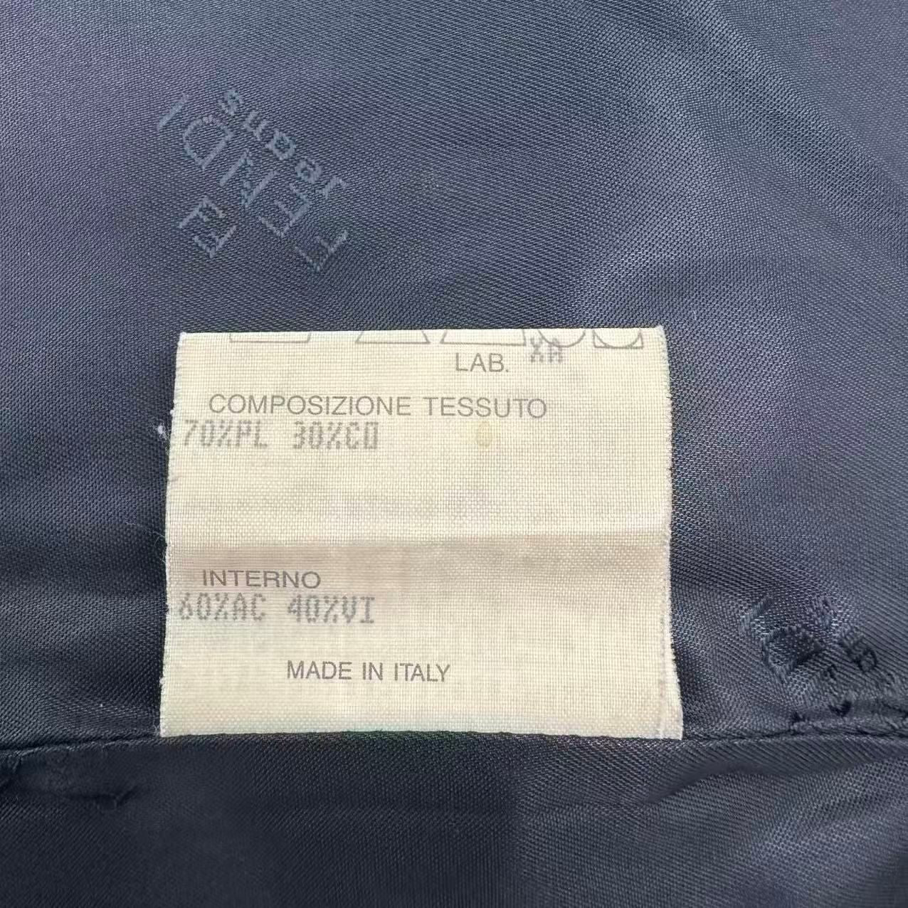 Fendi Zucca Jacket Pattern Brown FF Logo 42 — view 5