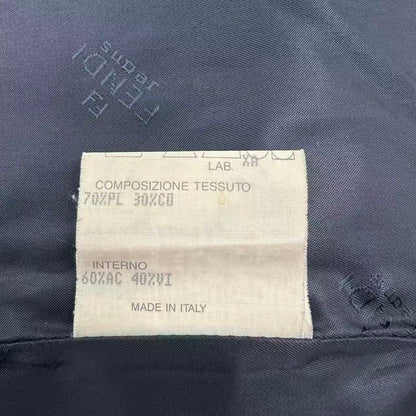 Fendi Zucca Jacket Pattern Brown FF Logo 42 — view 5