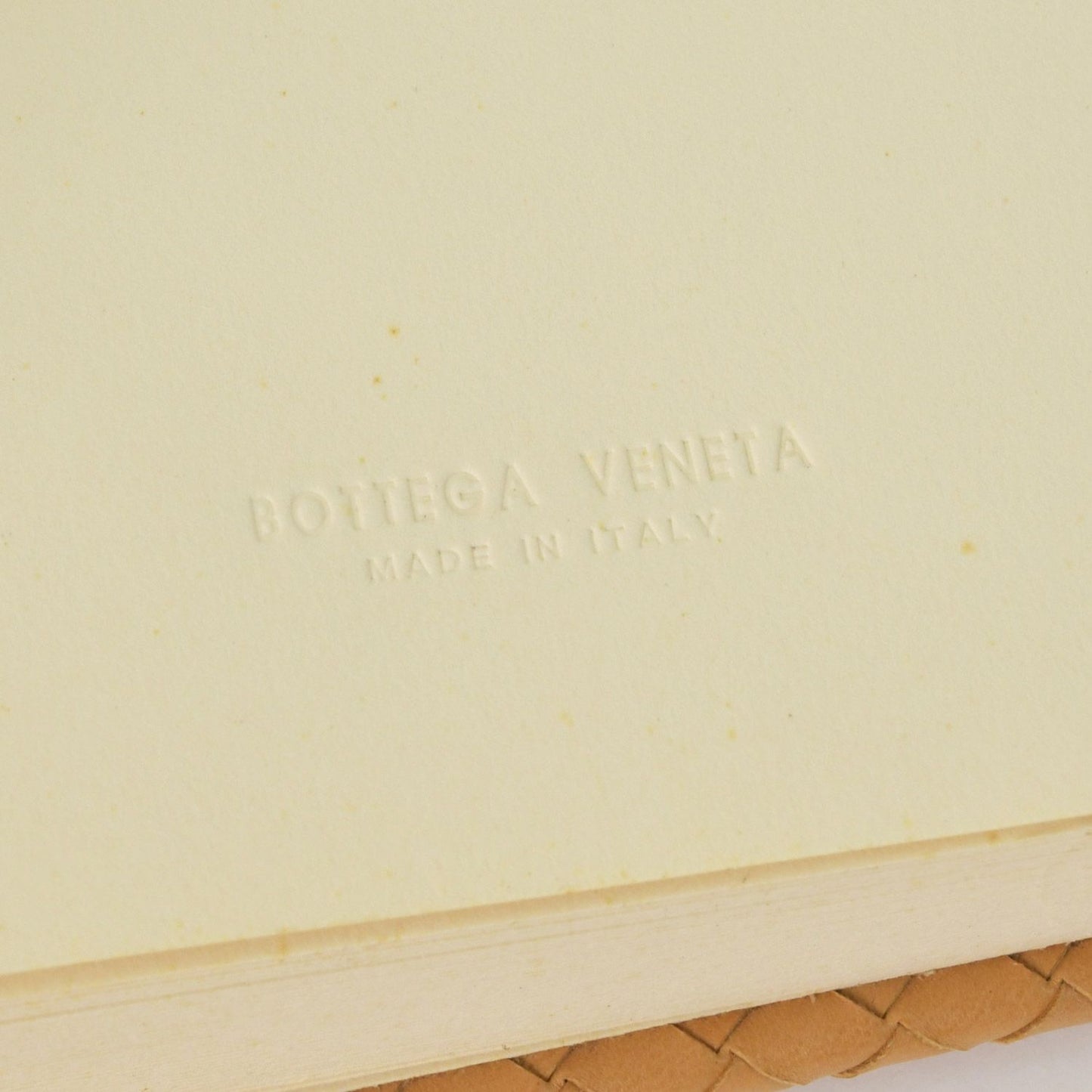 Bottega Veneta Vintage Notebook Intrecciato Leather Beige Brown Agenda — view 6