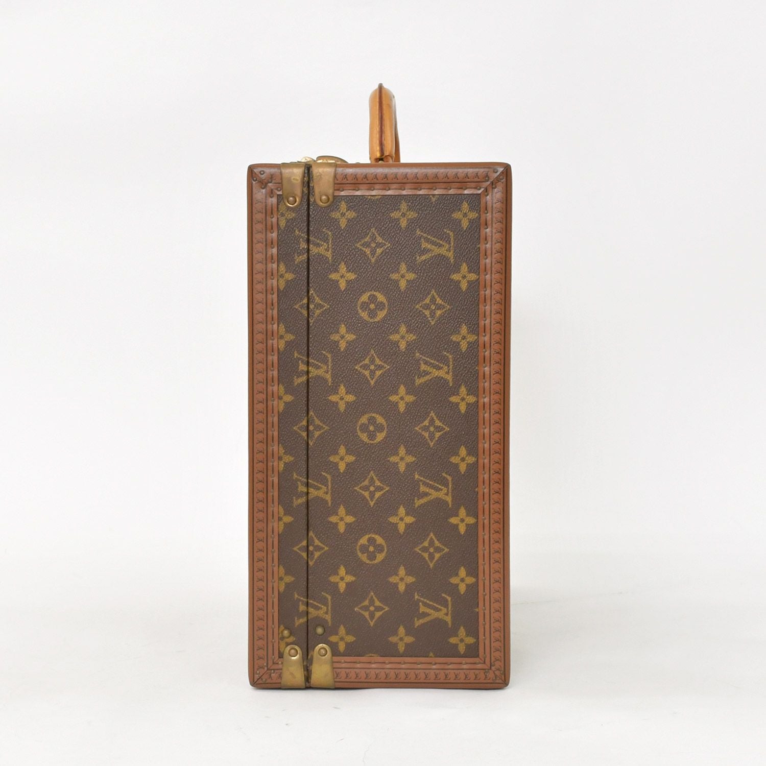 Louis Vuitton President 45 Suitcase Trunk Case Monogram Brown — view 3