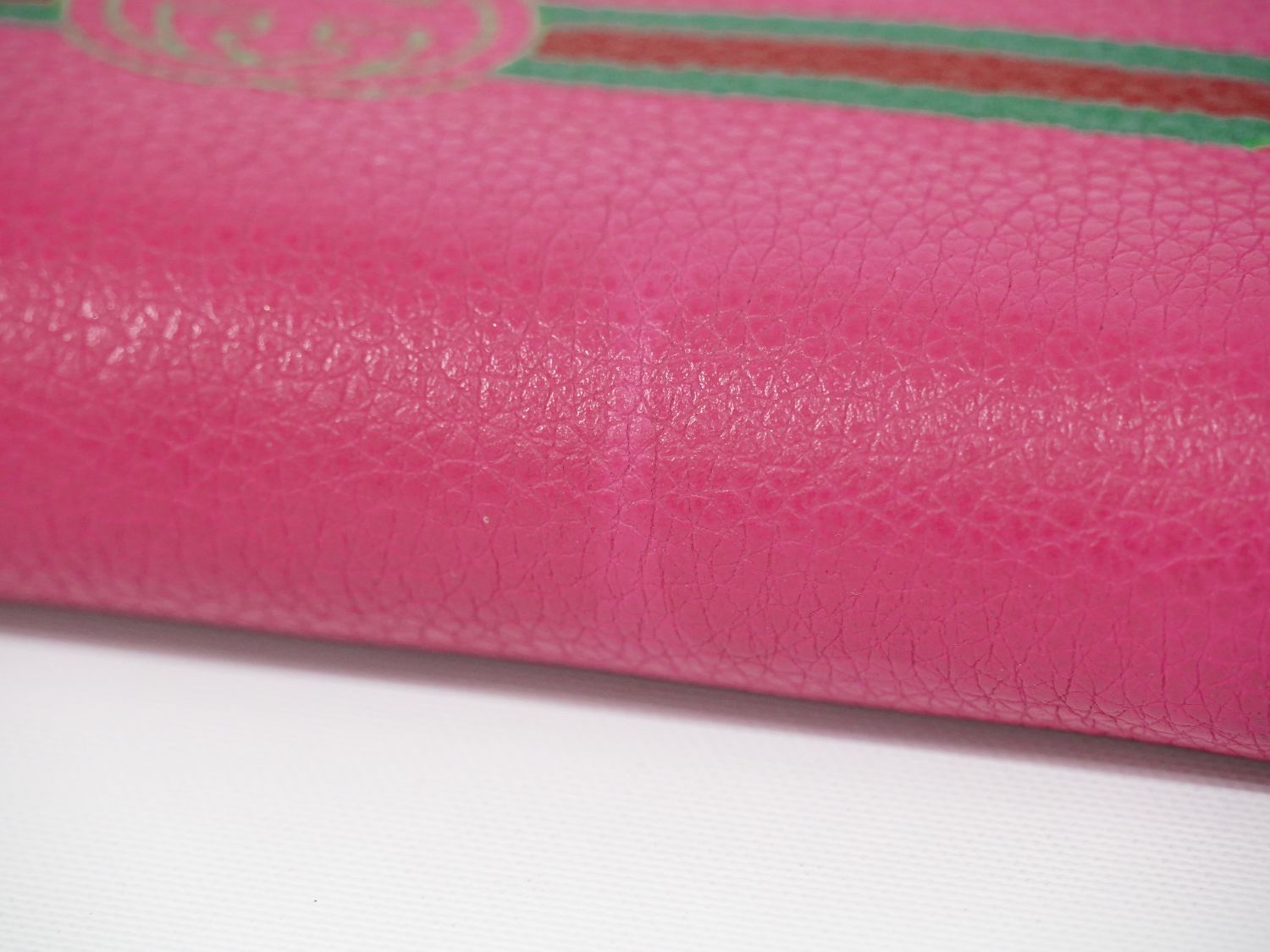 Gucci Vintage Logo Zip Around Wallet Leather Pink — view 7