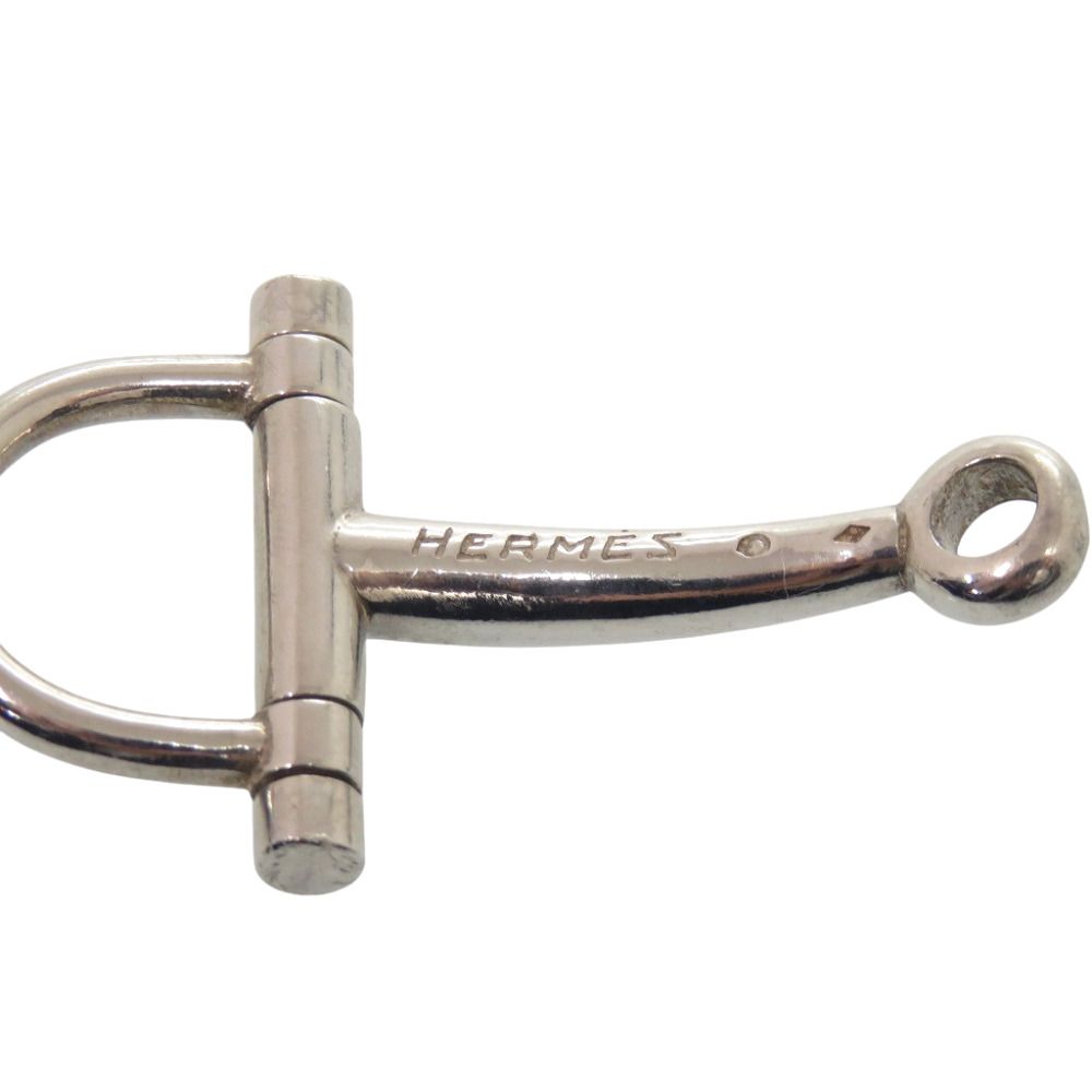 Hermes Horsebit Silver Vintage Antique 925 Sterling Bangle Bracelet — view 4