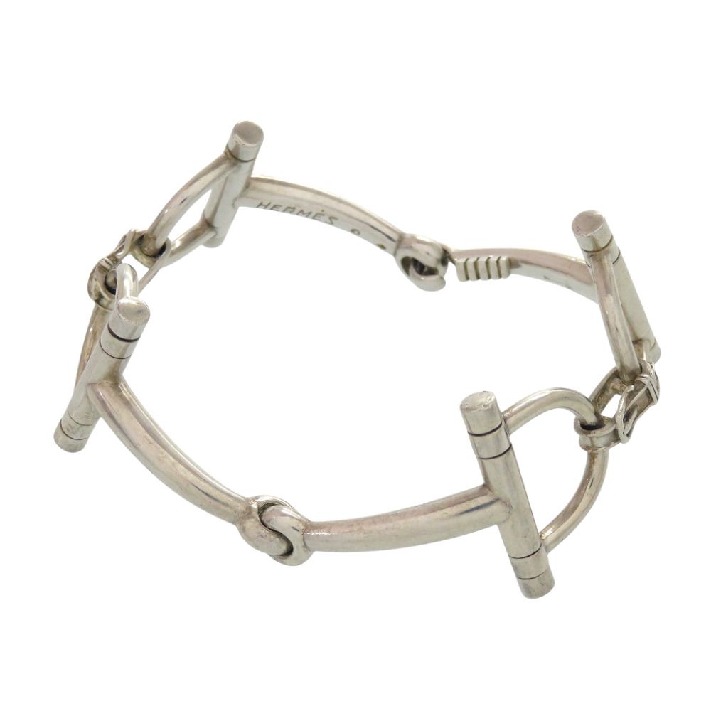 Hermes Horsebit Silver Vintage Antique 925 Sterling Bangle Bracelet