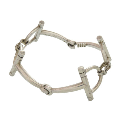 Hermes Horsebit Silver Vintage Antique 925 Sterling Bangle Bracelet