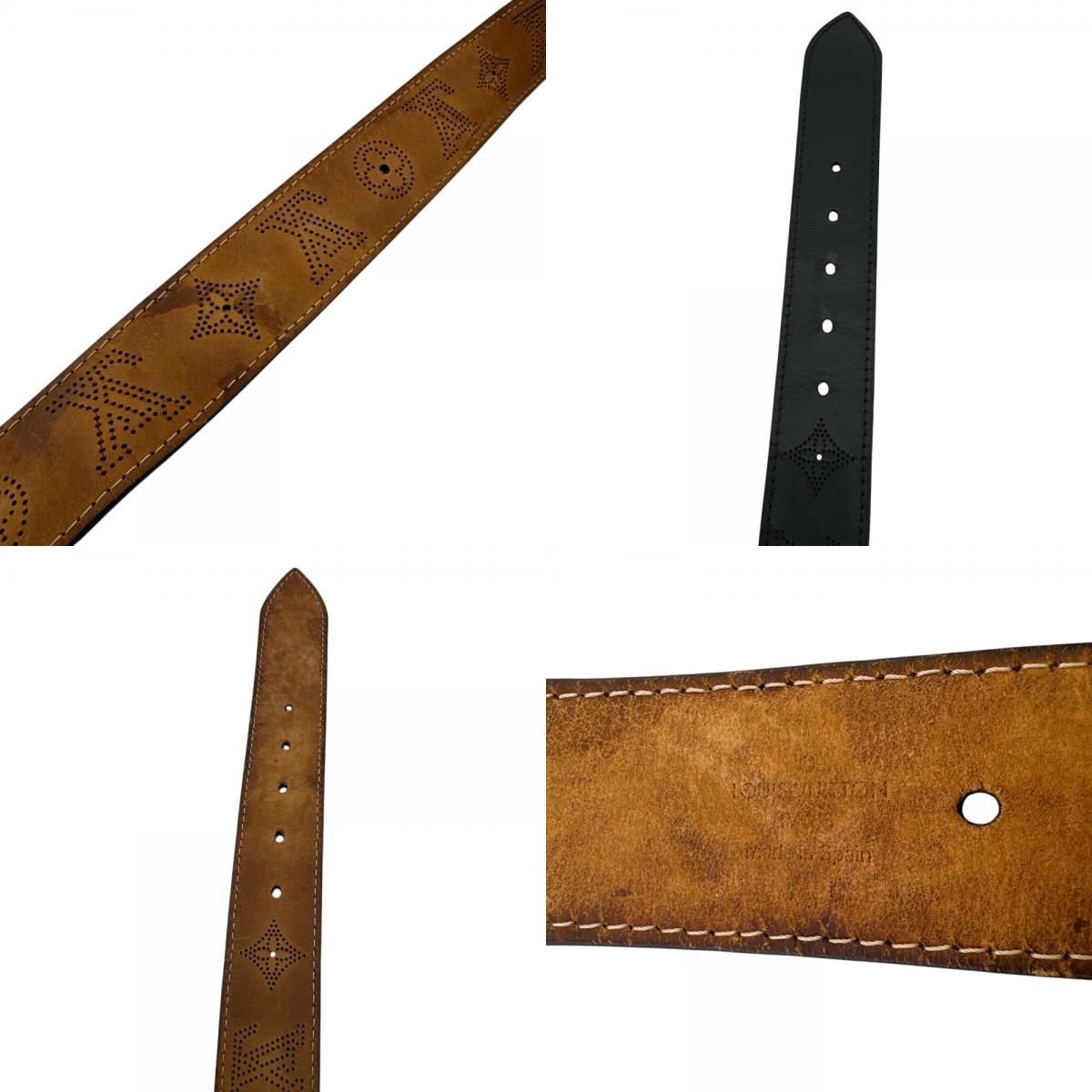 Louis Vuitton Ceinture Perfo Perforated Monogram Mahina Belt — view 8