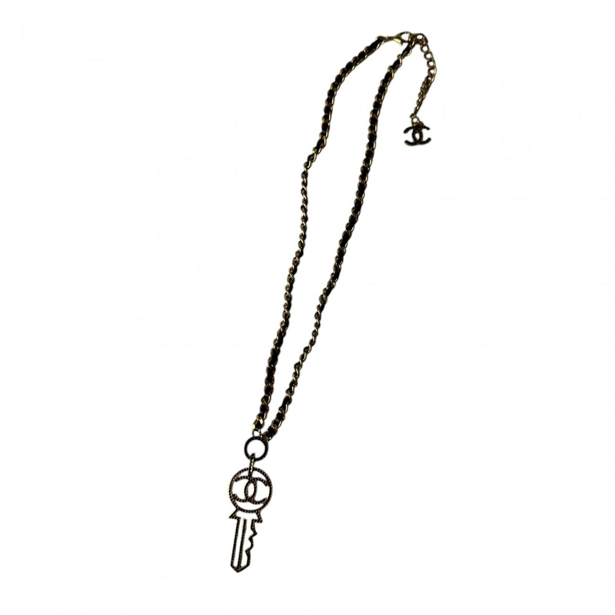 Chanel CC Logo Key Motif Necklace — view 2