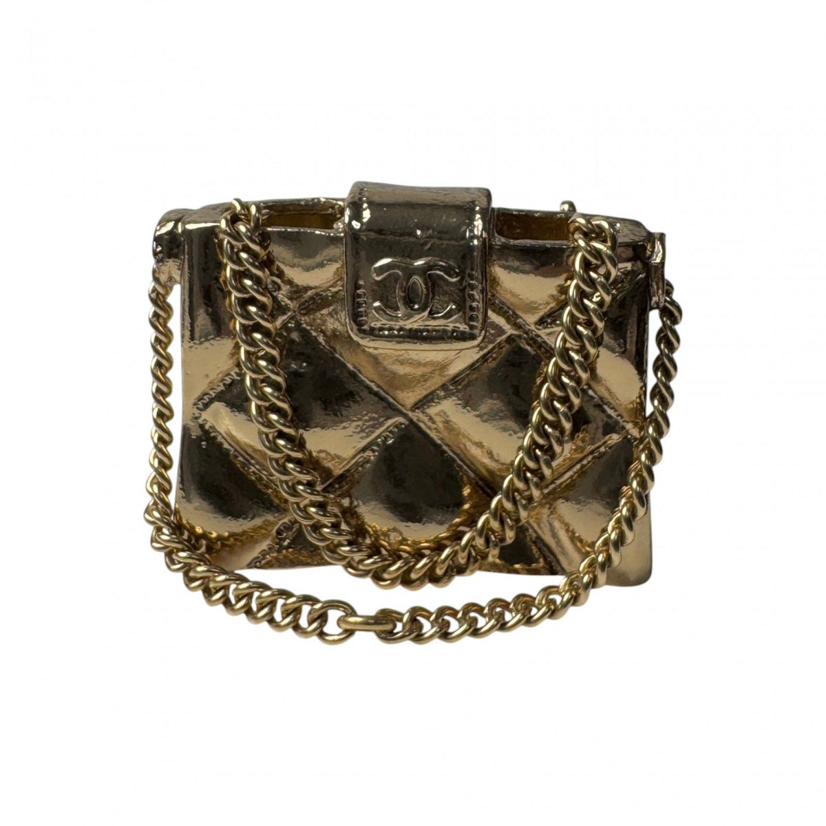 Chanel 02P Quilted Bag Motif Brooch