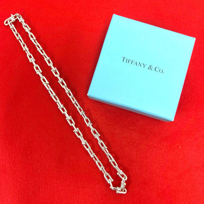 Tiffany & Co HardWear Small Link Necklace 925 Sterling Silver