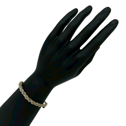 Tiffany & Co Vintage Twisted Trope Bracelet 925 Sterling Silver Gold — view 2