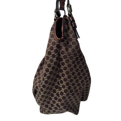 Celine Macadam Shoulder Handbag Canvas Leather — view 3
