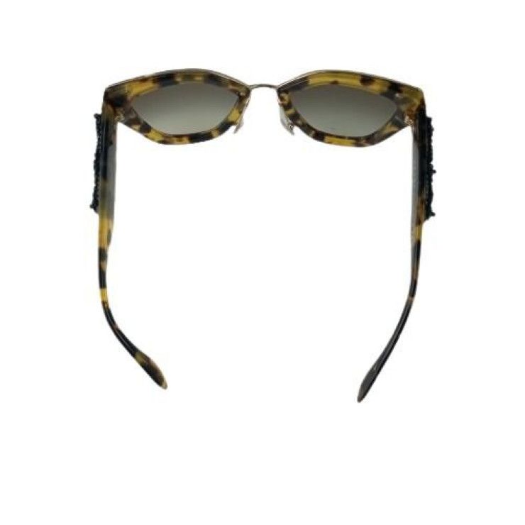 Prada Sunglasses Brown Acetate Tortoiseshell Pattern Gold Eyewear — view 4
