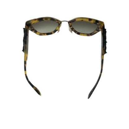 Prada Sunglasses Brown Acetate Tortoiseshell Pattern Gold Eyewear — view 4