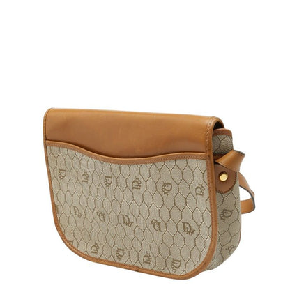 Dior Honeycomb Crossbody Shoulder Bag Beige Leather — view 2