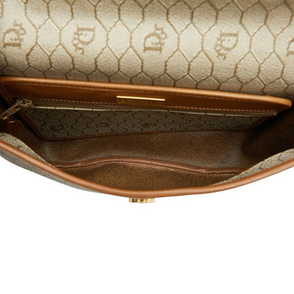 Dior Honeycomb Crossbody Shoulder Bag Beige Leather — view 6