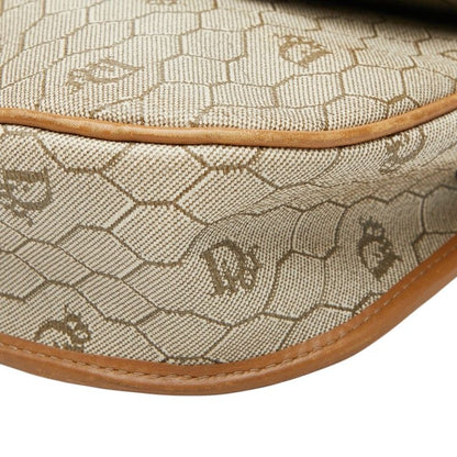 Dior Honeycomb Crossbody Shoulder Bag Beige Leather — view 4