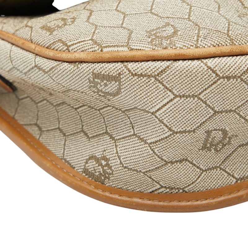 Dior Honeycomb Crossbody Shoulder Bag Beige Leather — view 5
