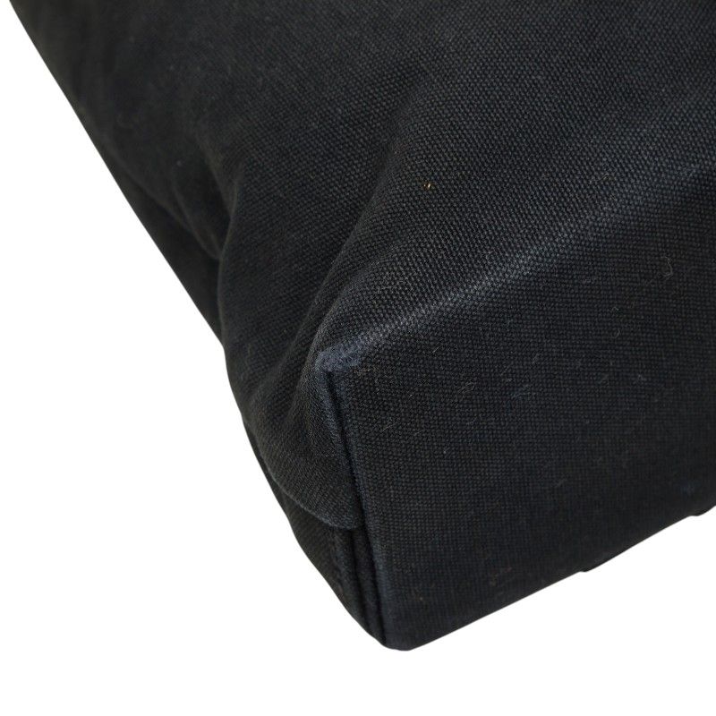 Hermes Troca Horizontal MM Tote Bag Black Canvas Leather — view 7