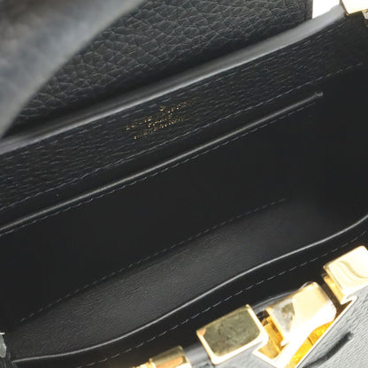 Louis Vuitton Capucines Mini Bag 2-Way Taurillon Leather Noir Black — view 6